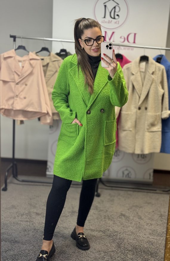 Átmeneti elegáns/sportos kabát-zöld