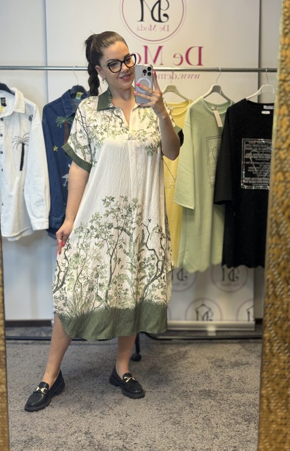 Oversize,safari stílusú,galléros ruha-keki