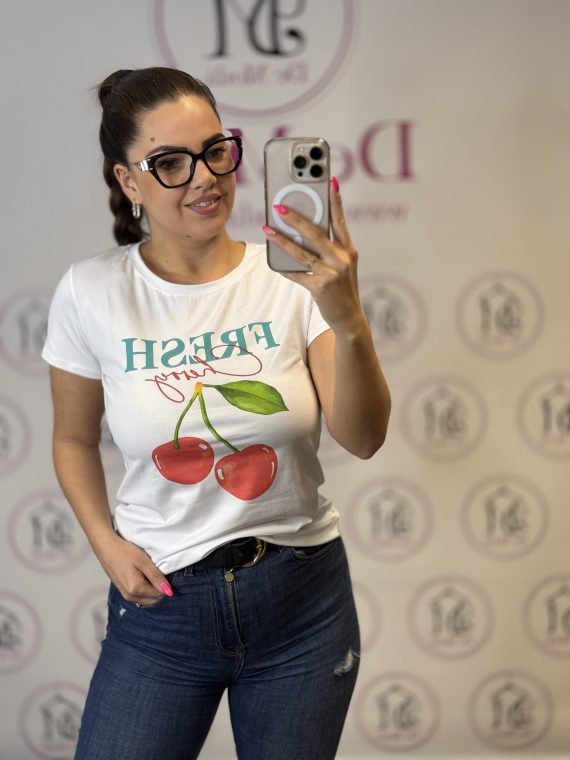 Cseresznyés pamut póló